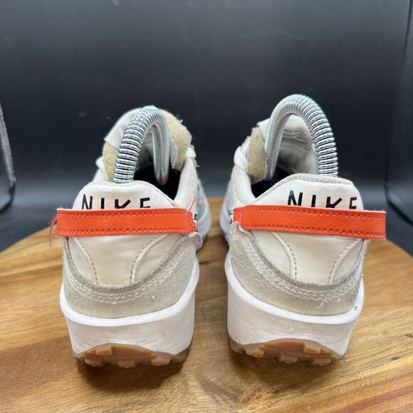 Nike Womens Size 7 Waffle Debut Cheetah DZ5201-100 White Running Shoes Sneakers - Picture 4 of 8